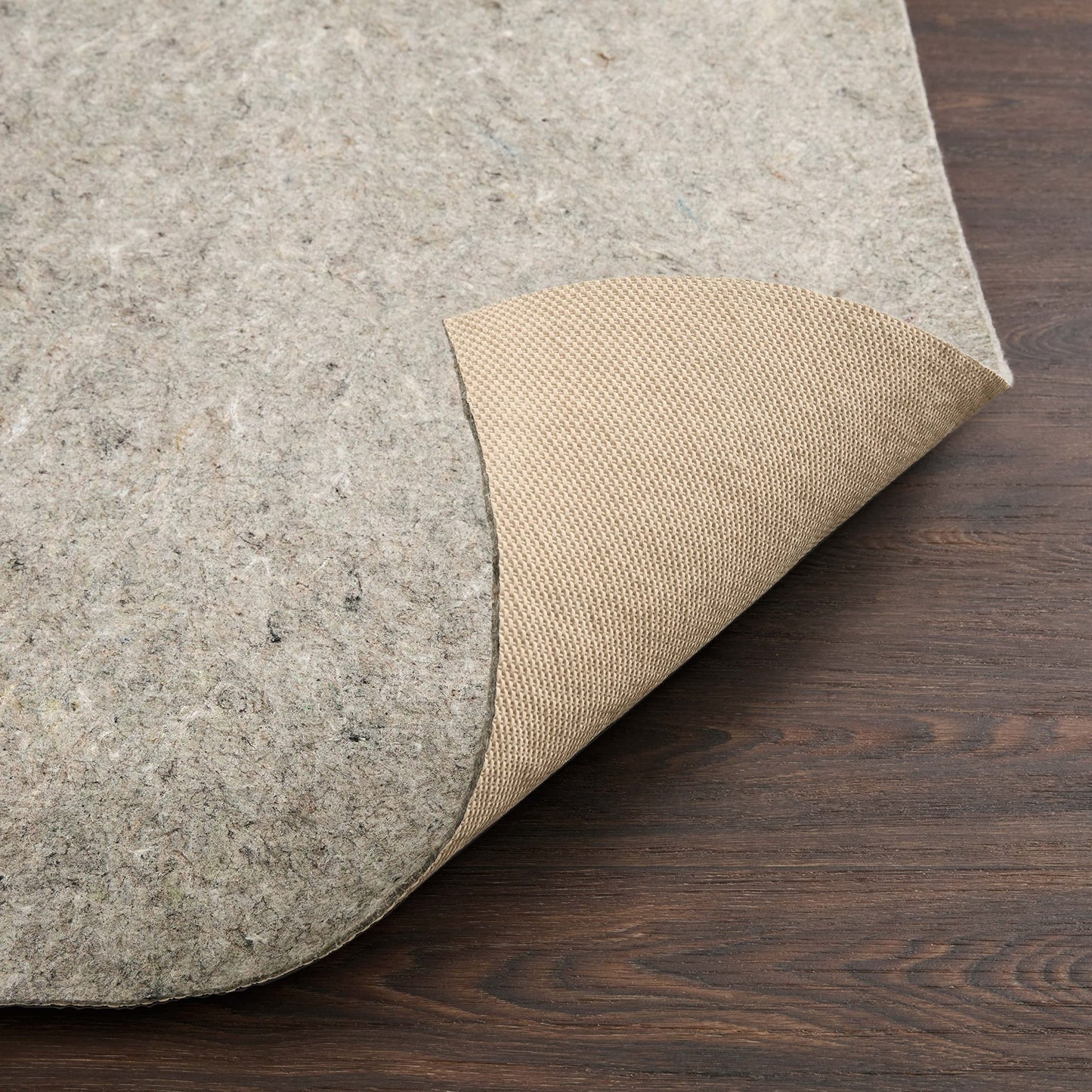 Loloi Loloi-Grip Rug Pad, FPAD2 Grey, 3'-0" x 5'-0", .13" Thick, Gray, 1/8 inch, Reversible, Soft, Cushion, Low Profile, Hardwood, Carpet, Tile, Vinyl, Linoleum, Multi Surface, Trim to fit, Rug Pad