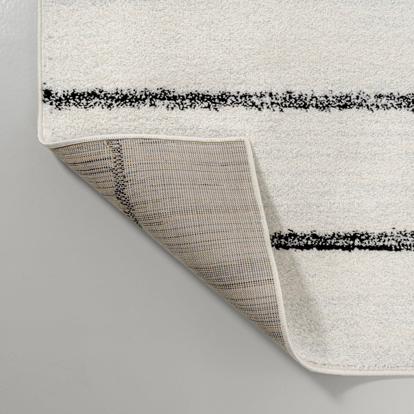 JONATHAN Y Williamsburg Minimalist Stripe Cream/Black Indoor Area Rug, 5x8, Contemporary, Modern, Easy-Cleaning for Living Room, Bedroom, Kitchen, Pet Friendly, Non-Shedding (MOH201D-5)