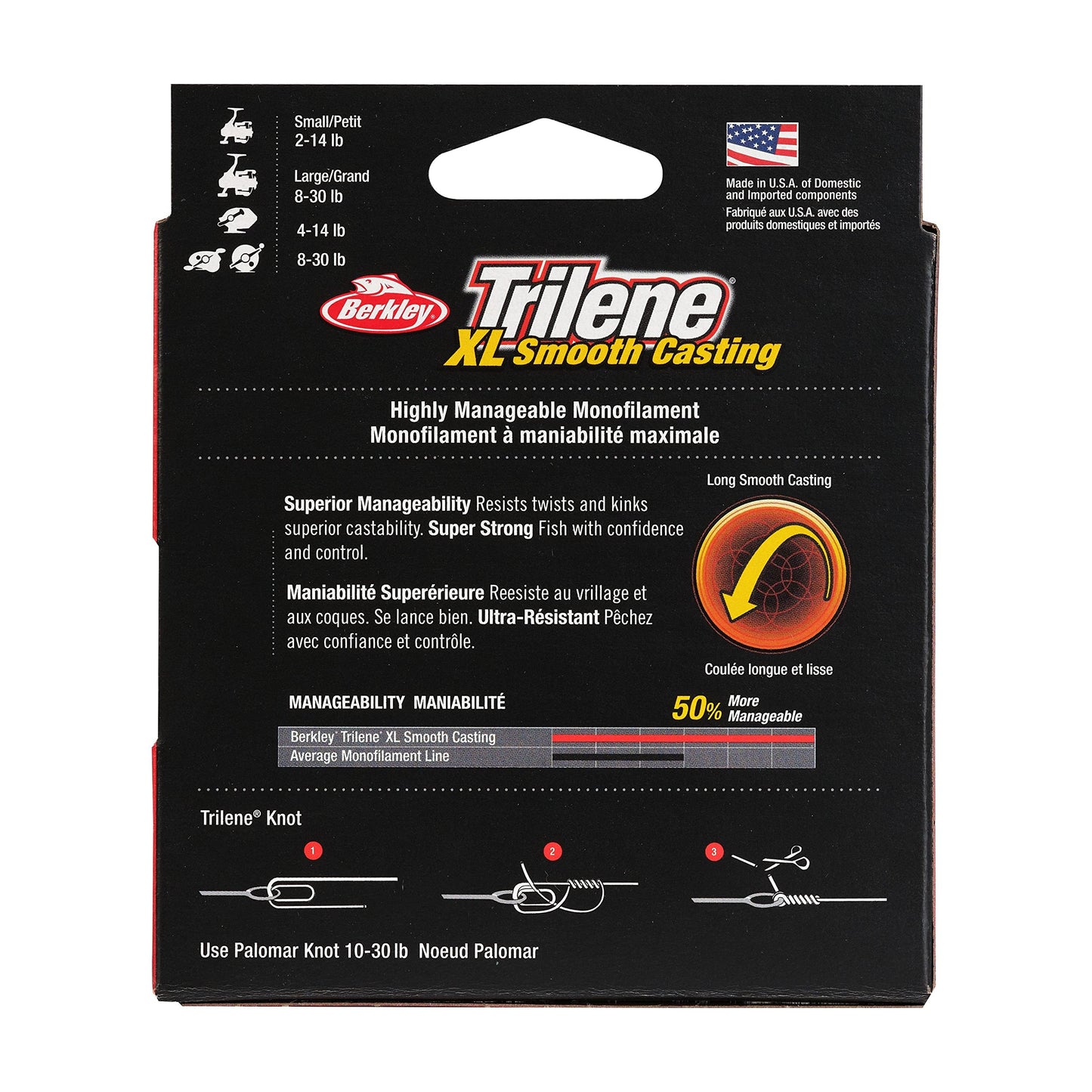 Berkley Trilene® XL®, Clear, 20lb | 9kg, 270yd | 246m Monofilament Fishing Line, Suitable for Freshwater Environments