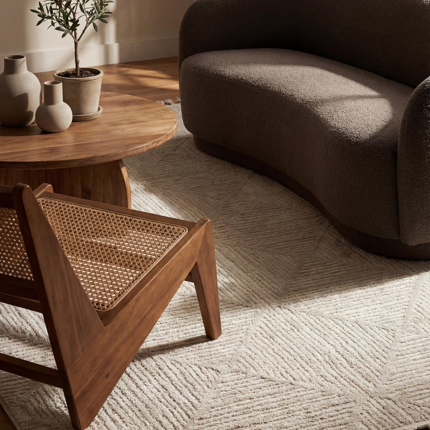 Nuloom Kerry Cream, 12' x 15', Geometric, Soft and Cozy, High Traffic, Stain Resistant, Easy Clean, Durable Area Rug for Bedroom, Living Room, Dining Space, Den, Foyer, Entryway
