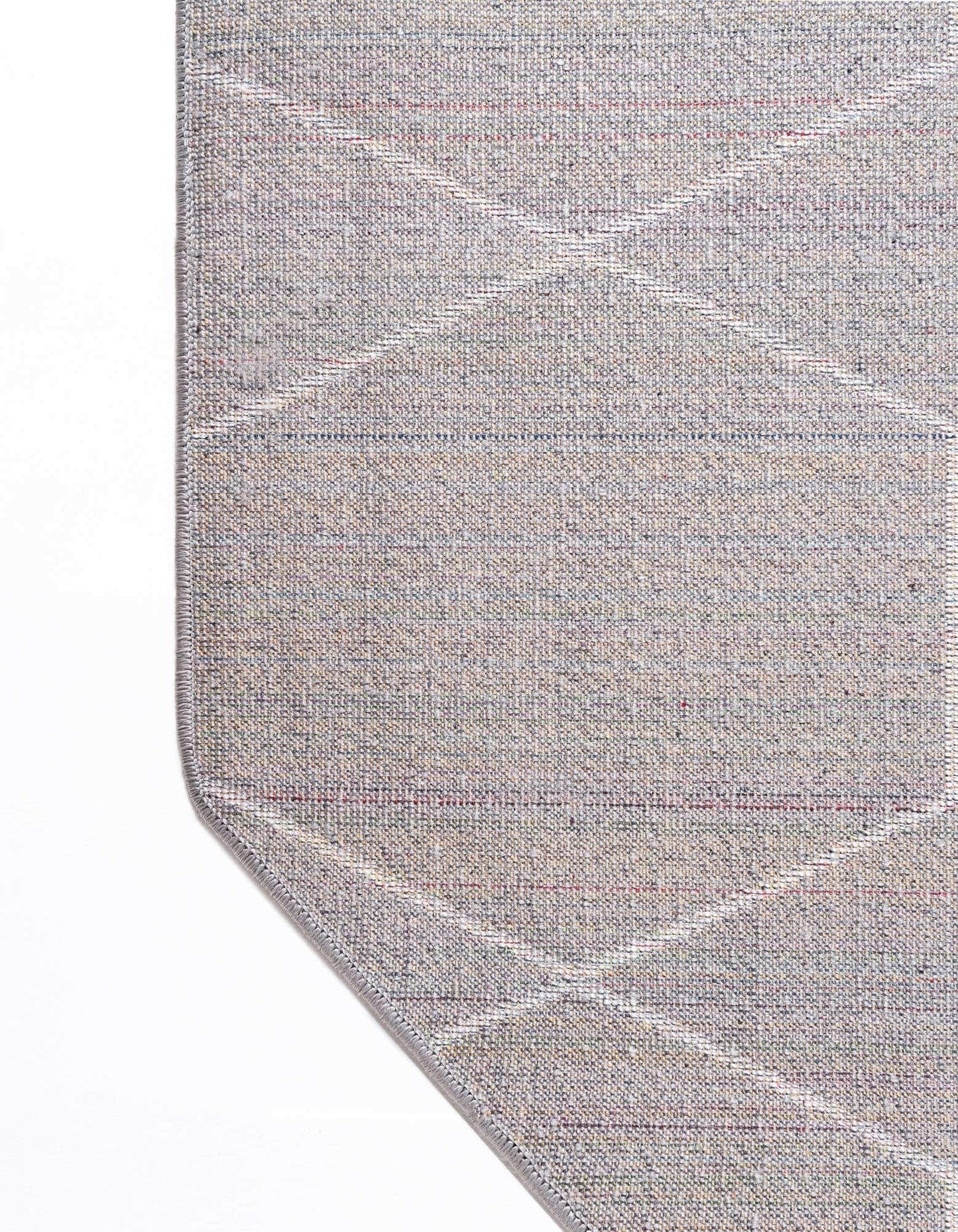 Unique Loom Trellis Frieze Collection Area Rug - Geometric (5' Octagon, Light Gray/ Ivory)