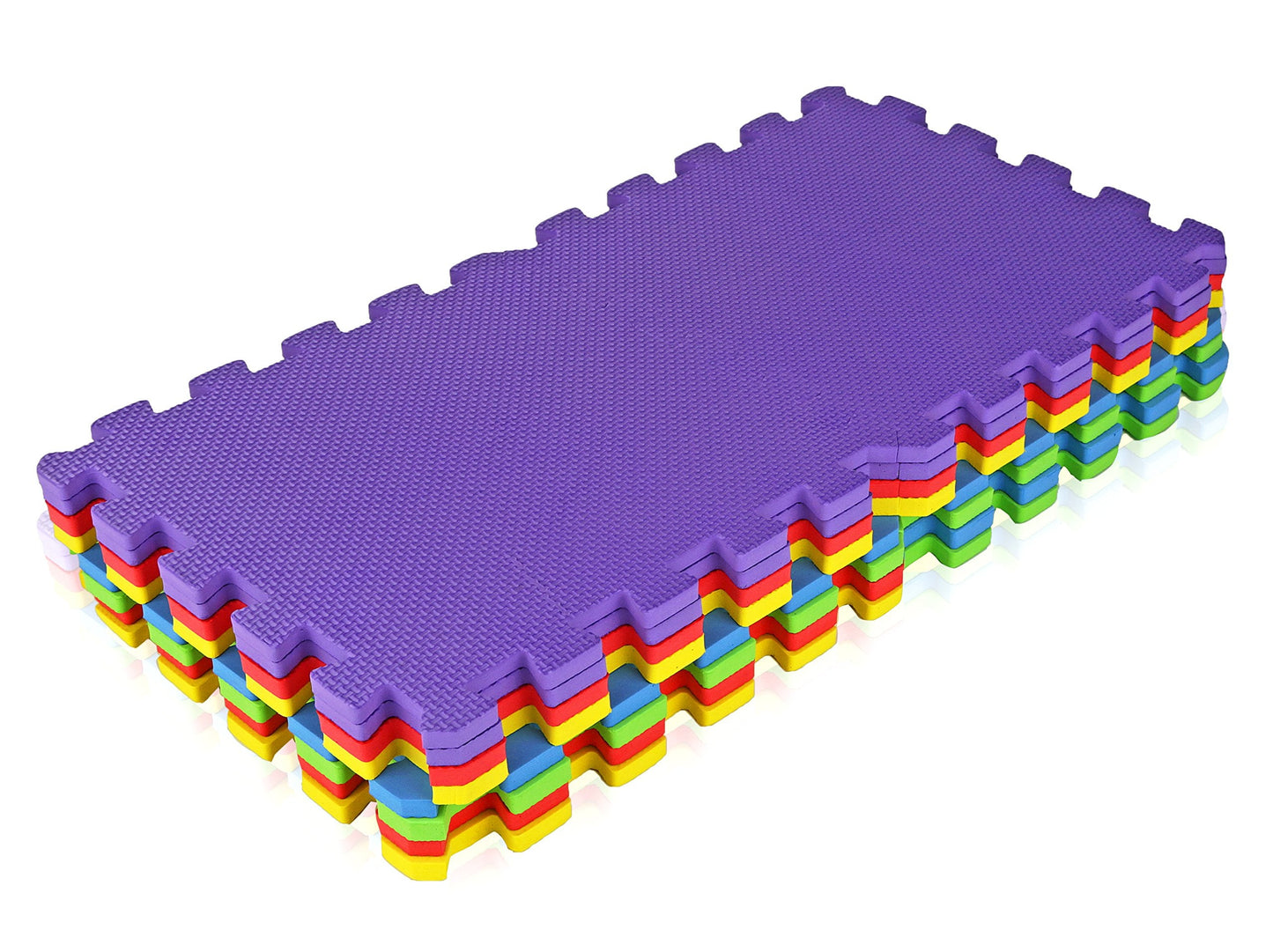 Kids Playmat Baby Foam Play-Mat - 16 X-Large Eva Soft Tile, Toddler Infant Safe - Ideal Gift Play Area Child Room, Interlocking Puzzle Multi Color Flooring Exercise Yoga Pilates Game Yard