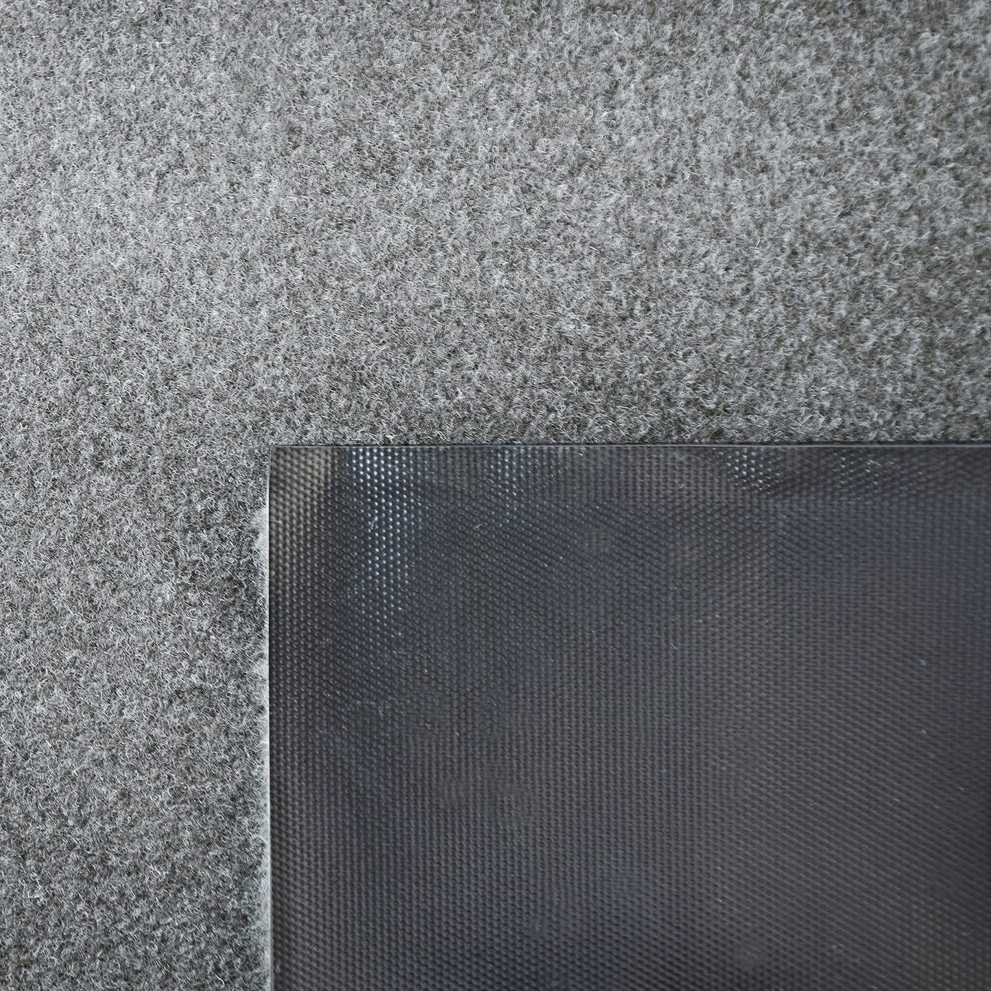 iCustomRug Heavy Duty Interior/Exterior Waterproof Utility Plush Pile Vinyl Back Runner,Mats,Area Rug, Non-Slip,70 Custom Sizes for Doorway,Balcony,Hallway,Commercial,Retail Space 3' X 10' Grey