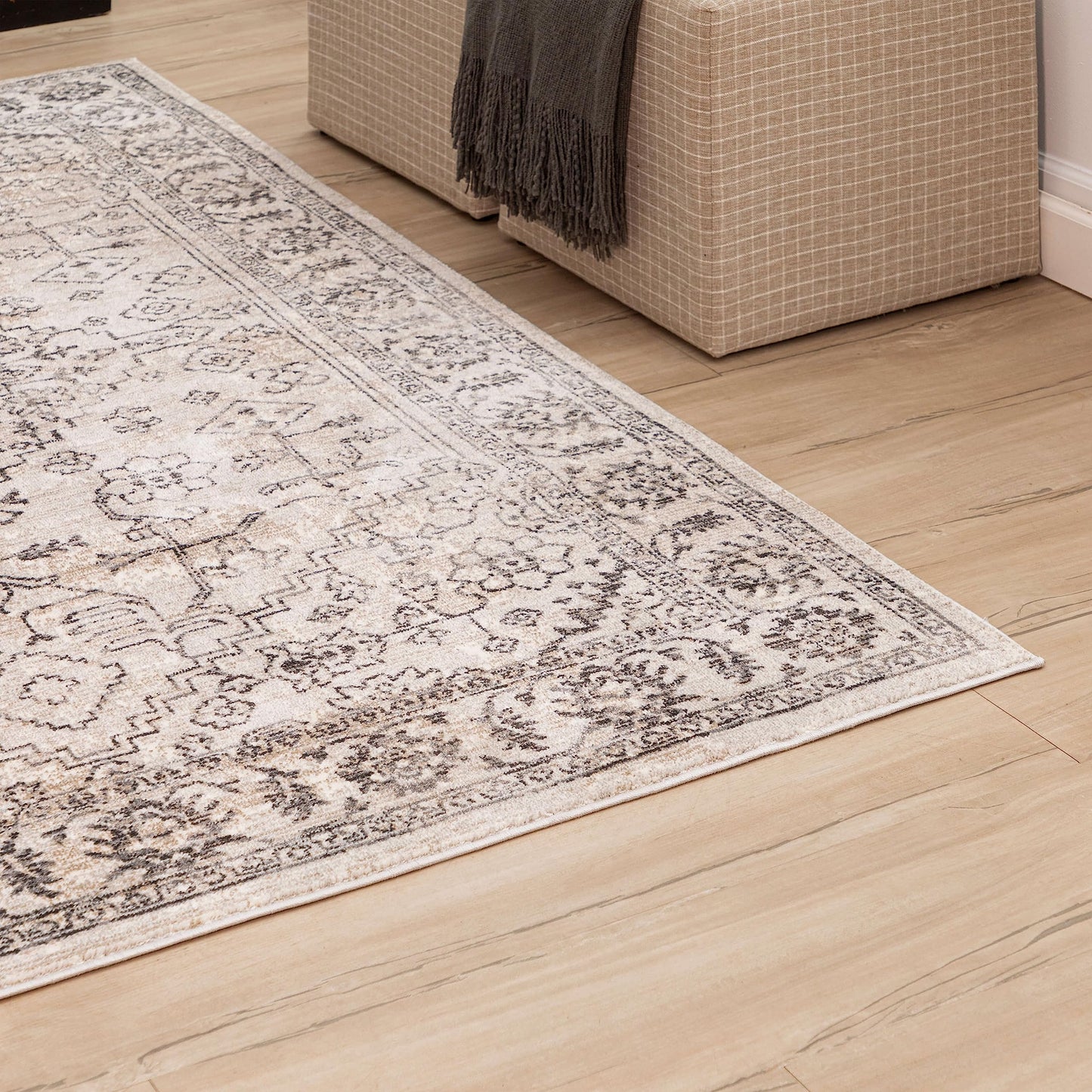 Mohawk Home 5' x 8' Non Slip Rug Gripper Utility Rug Pad Grips Keeps Area Rugs in Place - for Hard Floors