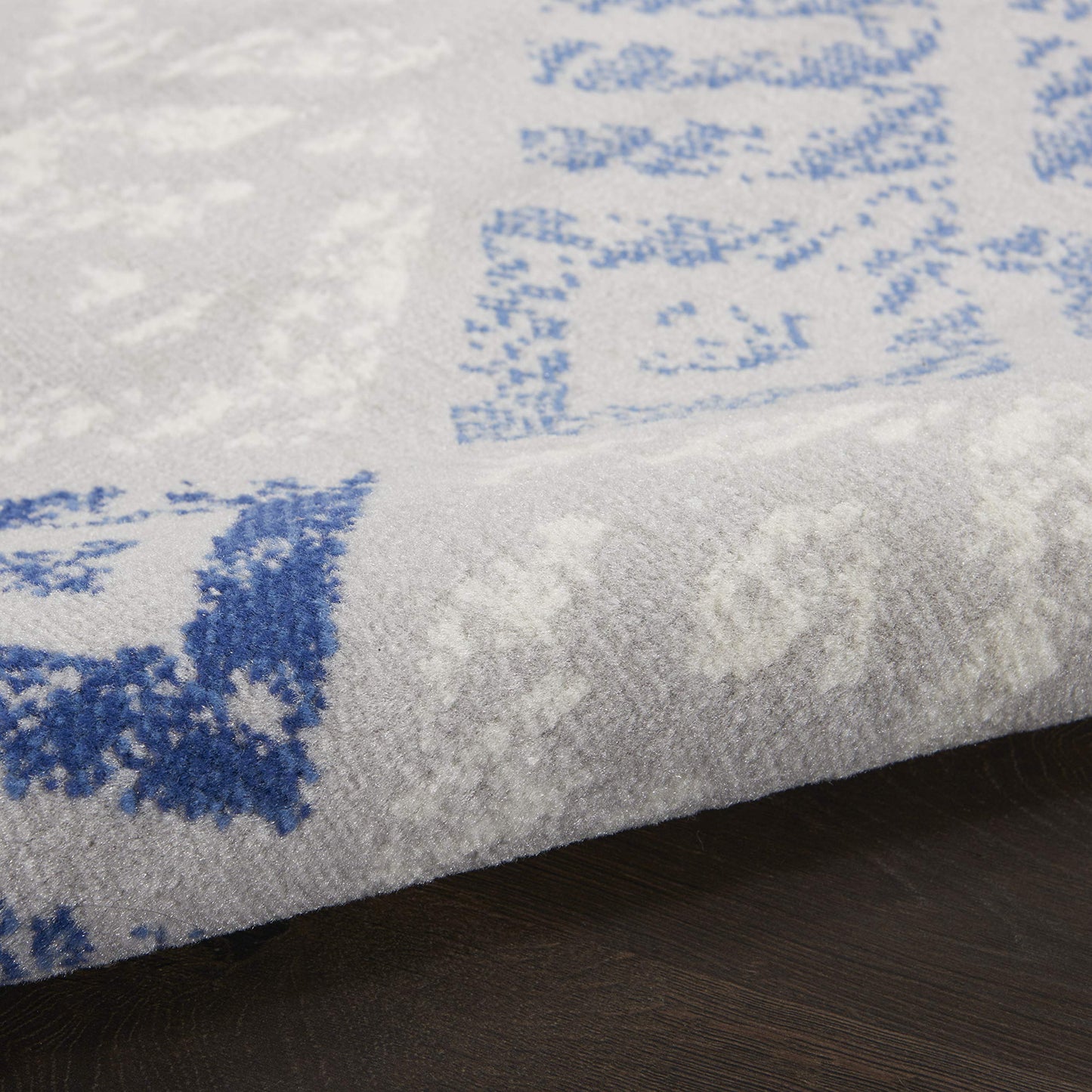 Nourison Home Whimsicle Tribal Grey Blue 7' x 10' Area Rug, Easy Cleaning, Non Shedding, Bed Room, Living Room, Dining Room, Kitchen (7x10)