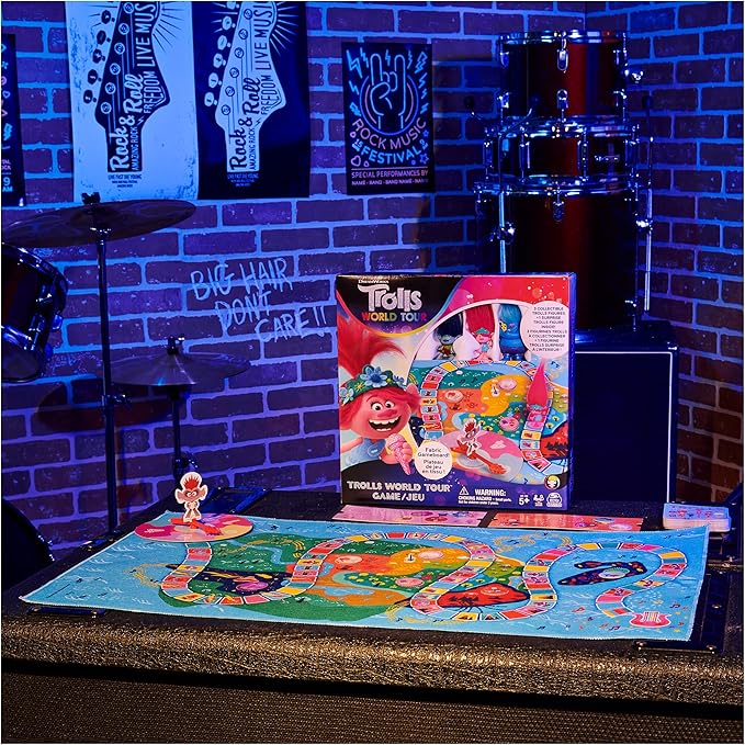 Spin Master Games Trolls World Tour Cooperative Strategy Board Game for Families and Kids Ages 5 and up