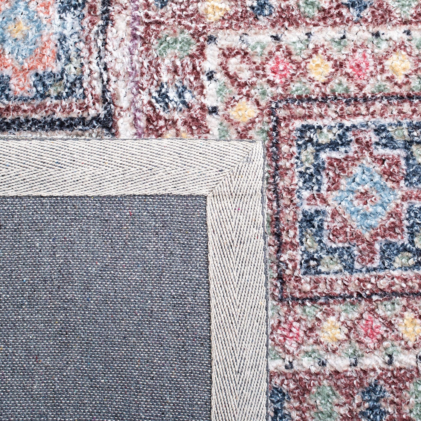 SAFAVIEH Classic Vintage Collection Area Rug - 5' x 8', Rust & Green, Handmade Boho Oriental Distressed, Ideal for High Traffic Areas in Living Room, Bedroom (CLV205P)