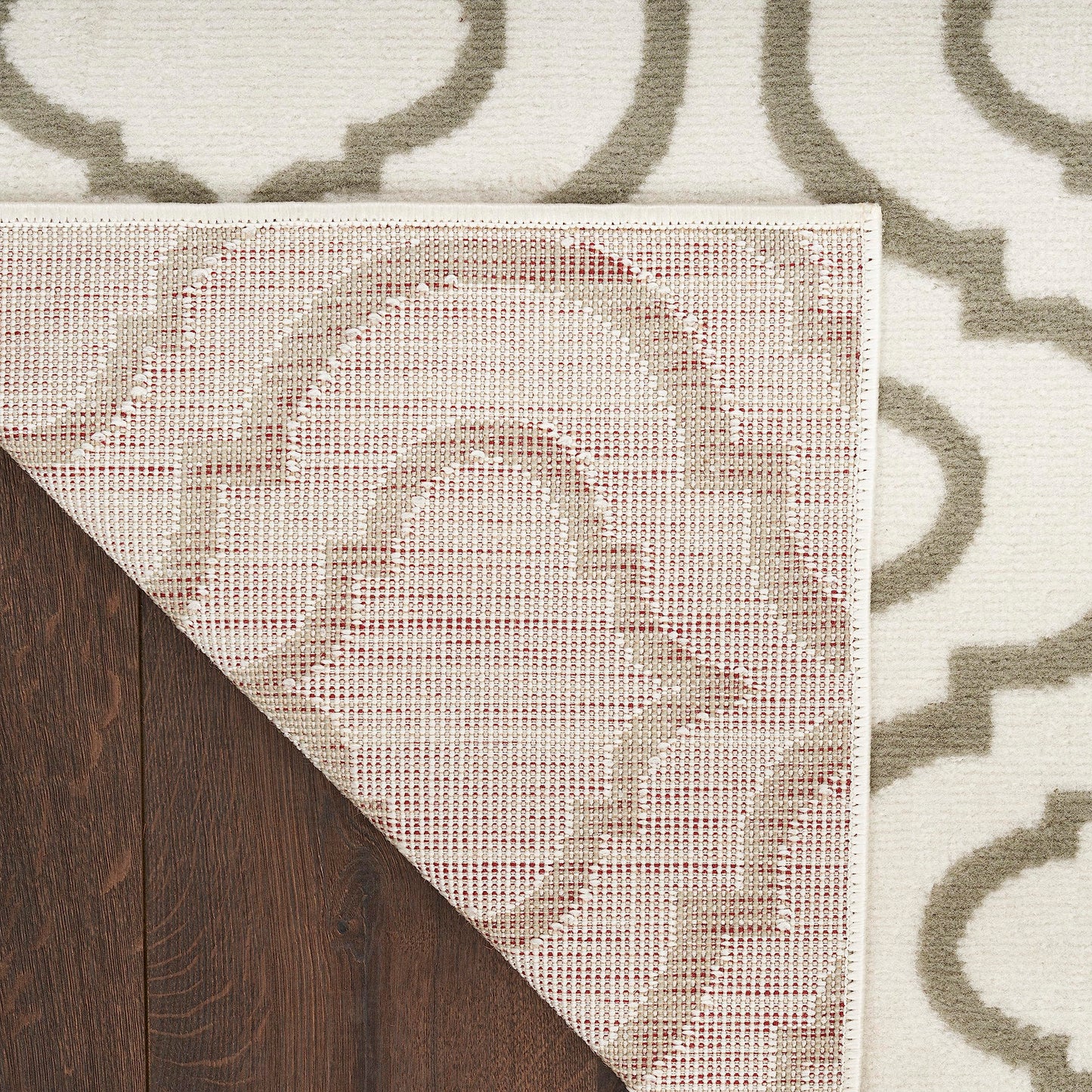 Nourison Home Jubilant Contemporary Ivory Green 7'10" x 9'10" Area Rug, Easy Clean, Non Shedding, Bed Room, Living Room, Dining Room, Kitchen (8x10)