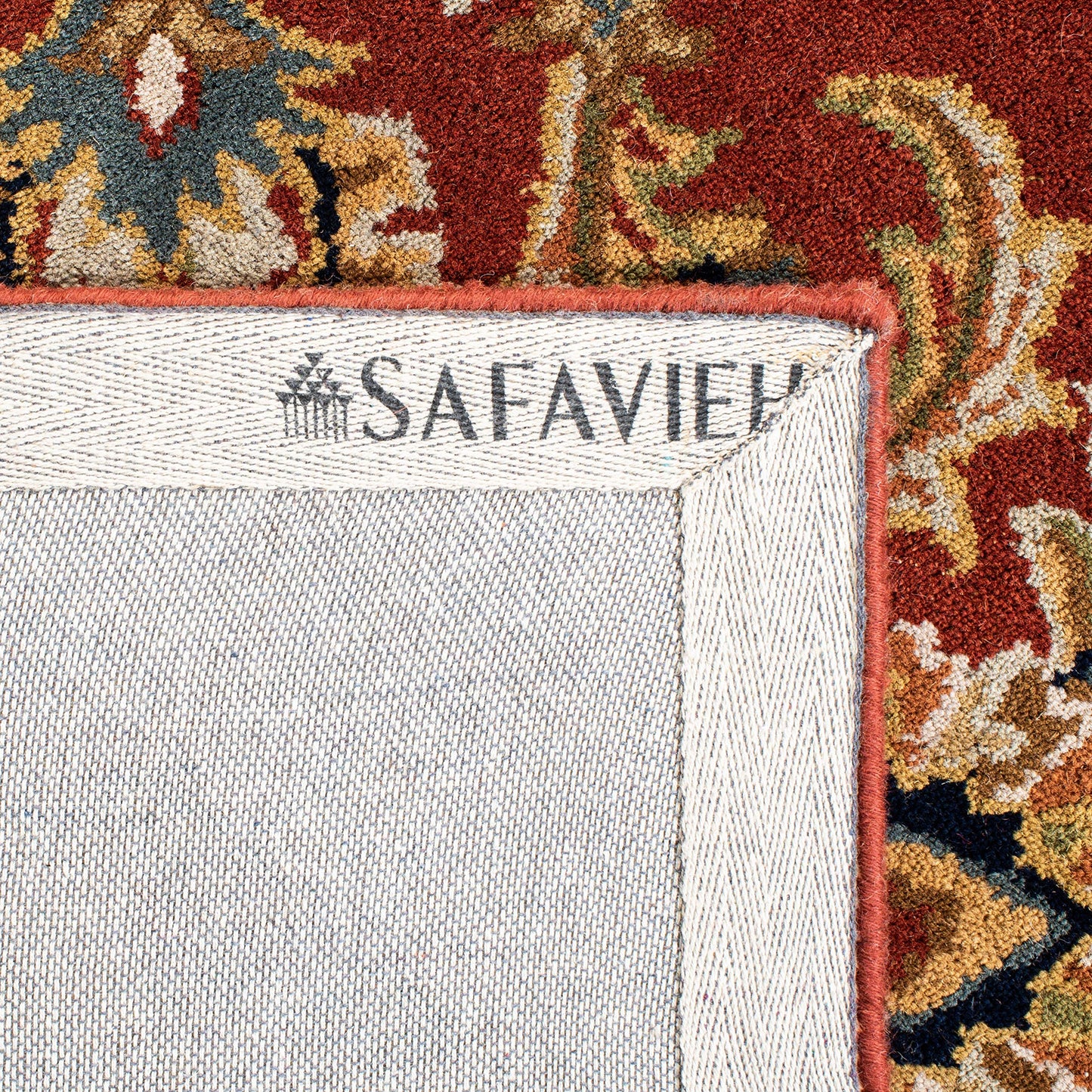 SAFAVIEH Classic Collection Accent Rug - 2'3" x 4', Rust & Camel, Handmade Traditional Oriental Wool, Ideal for High Traffic Areas in Entryway, Living Room, Bedroom (CL758K)