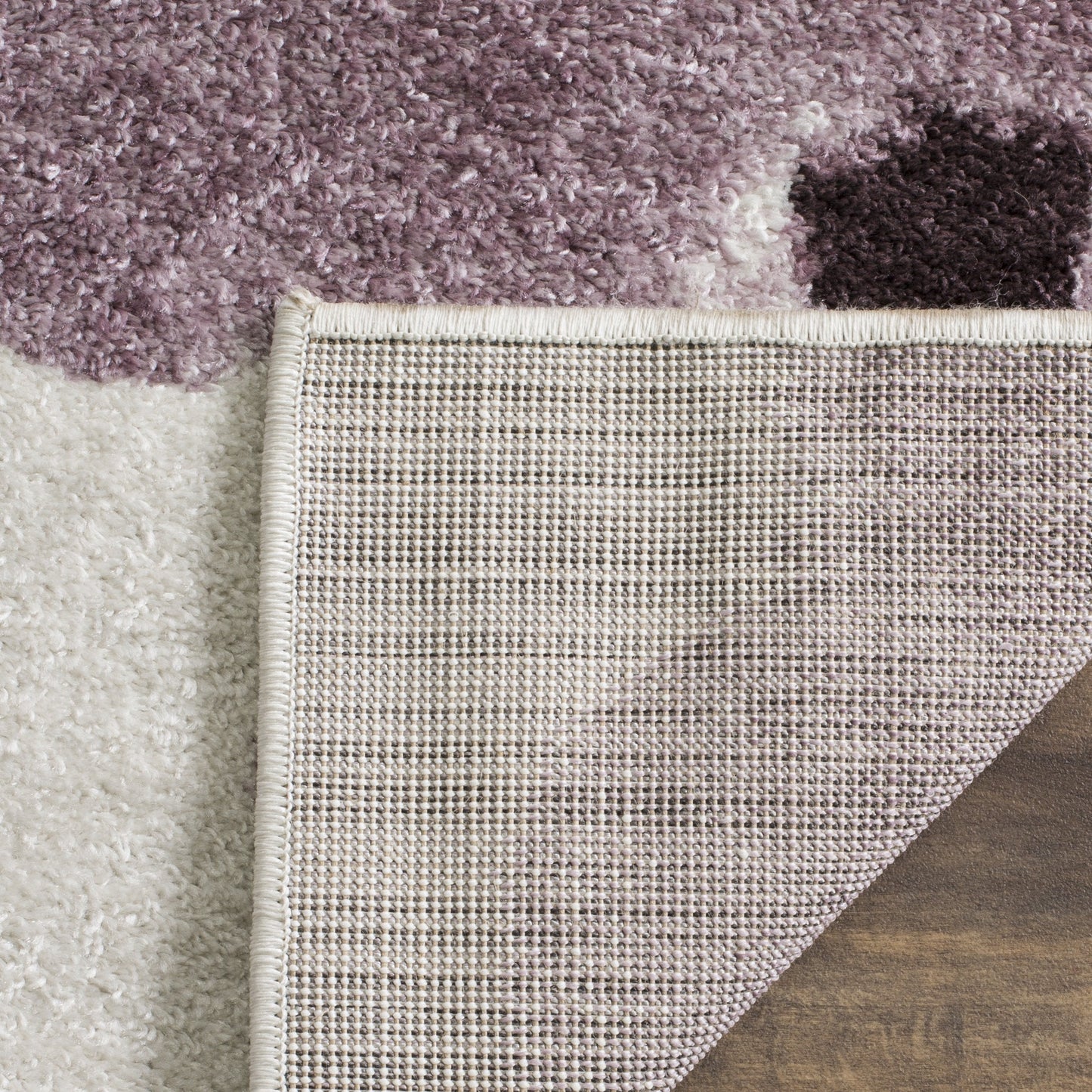 SAFAVIEH Adirondack Collection Runner Rug - 2'6" x 6', Ivory & Purple, Floral Watercolor Design, Non-Shedding & Easy Care, Ideal for High Traffic Areas in Living Room, Bedroom (ADR123L)