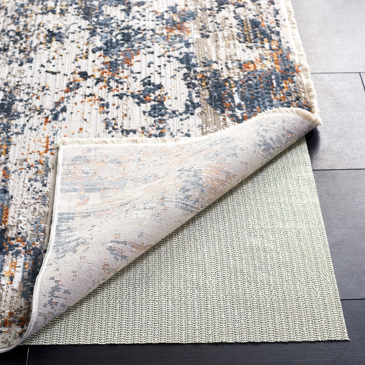 SAFAVIEH Non Slip Anti Skid Grippy Stay in place Rug Pad Under Carpet, Stable on all Hard Floors (9' x 12')