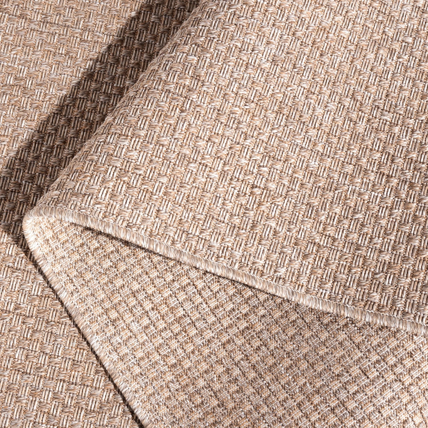 SAFAVIEH Washable Rug Outdoor Sisal All-Weather Collection - 5'3" x 7'6", Taupe, Non-Shedding & Easy to Clean, Ideal for Patio, Backyard, Mudroom (SAW640E)