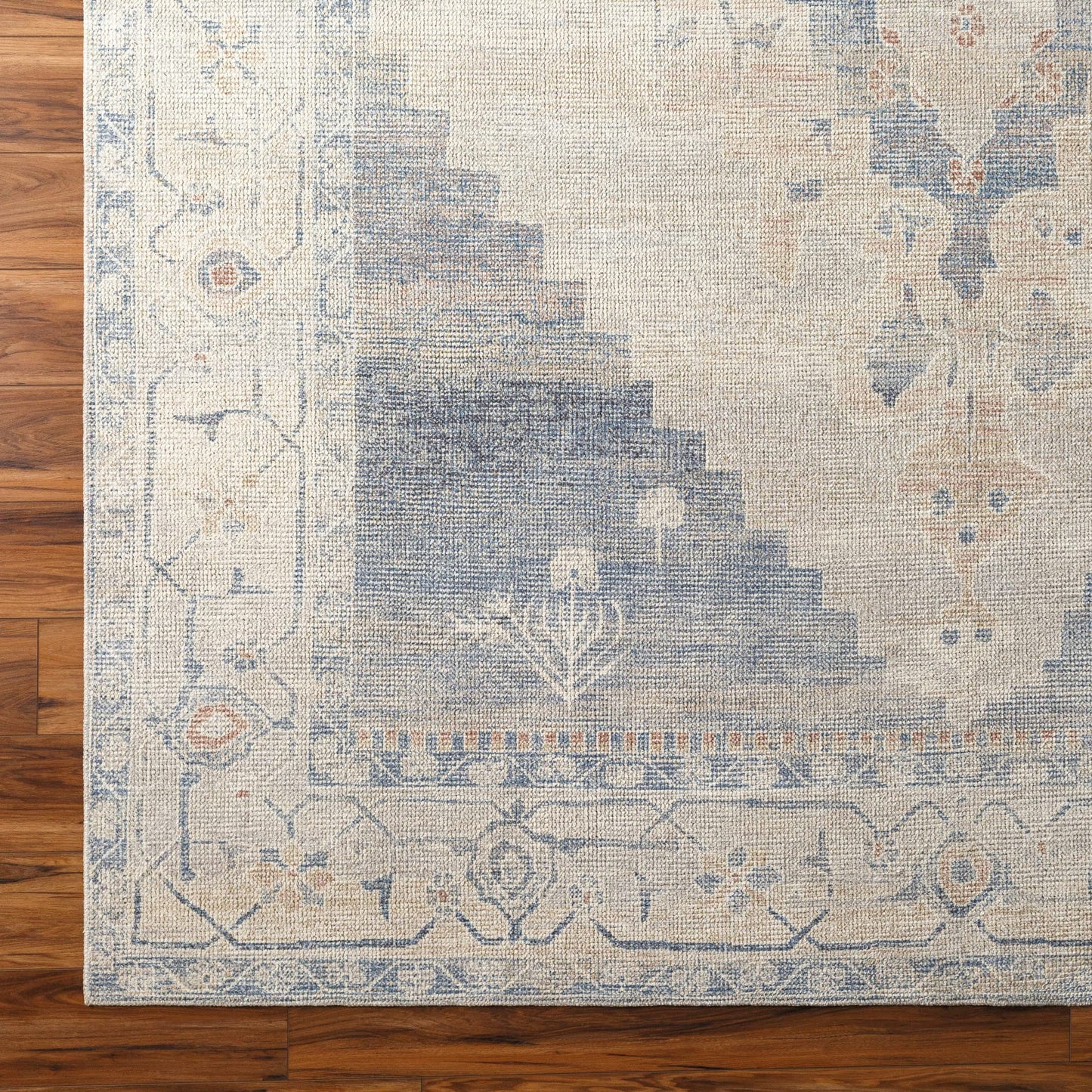 Livabliss x Becki Owens Luca Medallion Area Rug , 6'7" x 9', Pewter