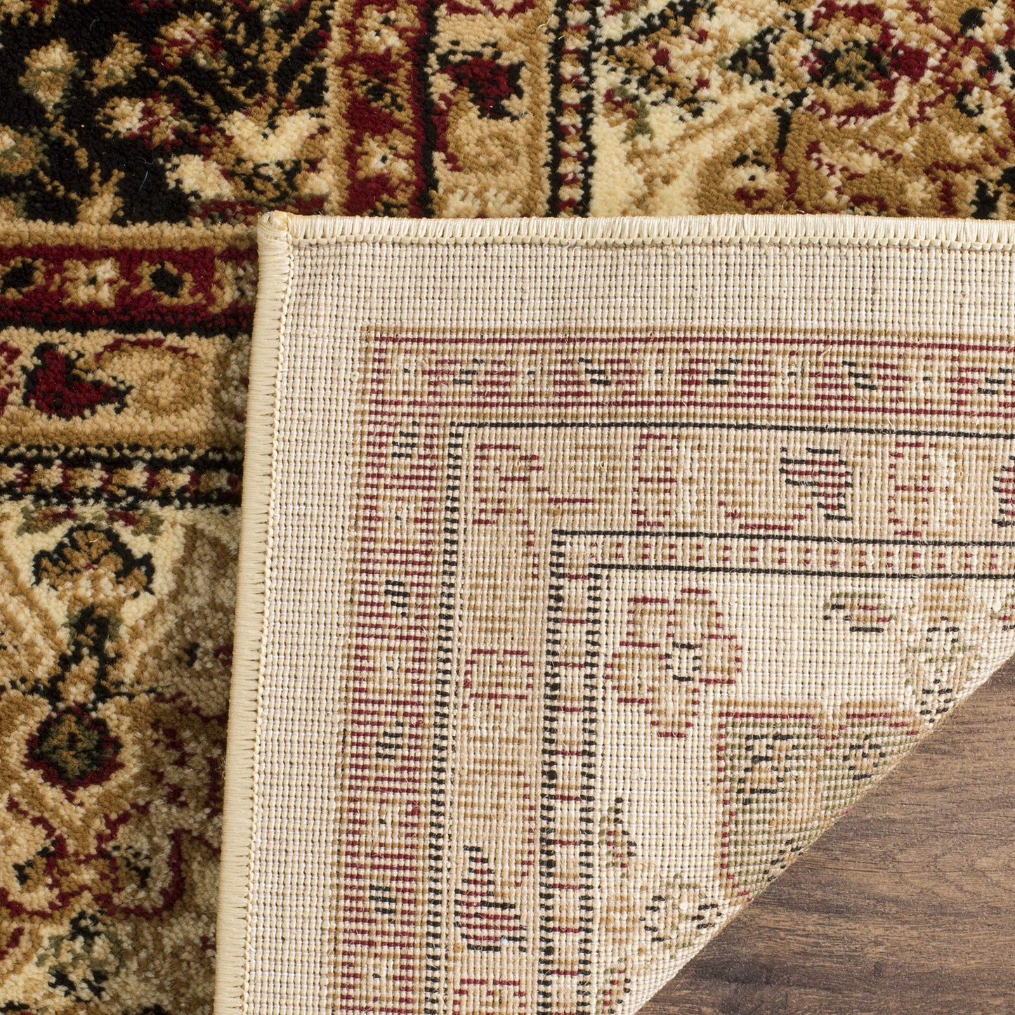 SAFAVIEH Lyndhurst Collection Accent Rug - 4' x 6', Multi & Ivory, Traditional Oriental Design, Non-Shedding & Easy Care, Ideal for High Traffic Areas in Entryway, Living Room, Bedroom (LNH221A)
