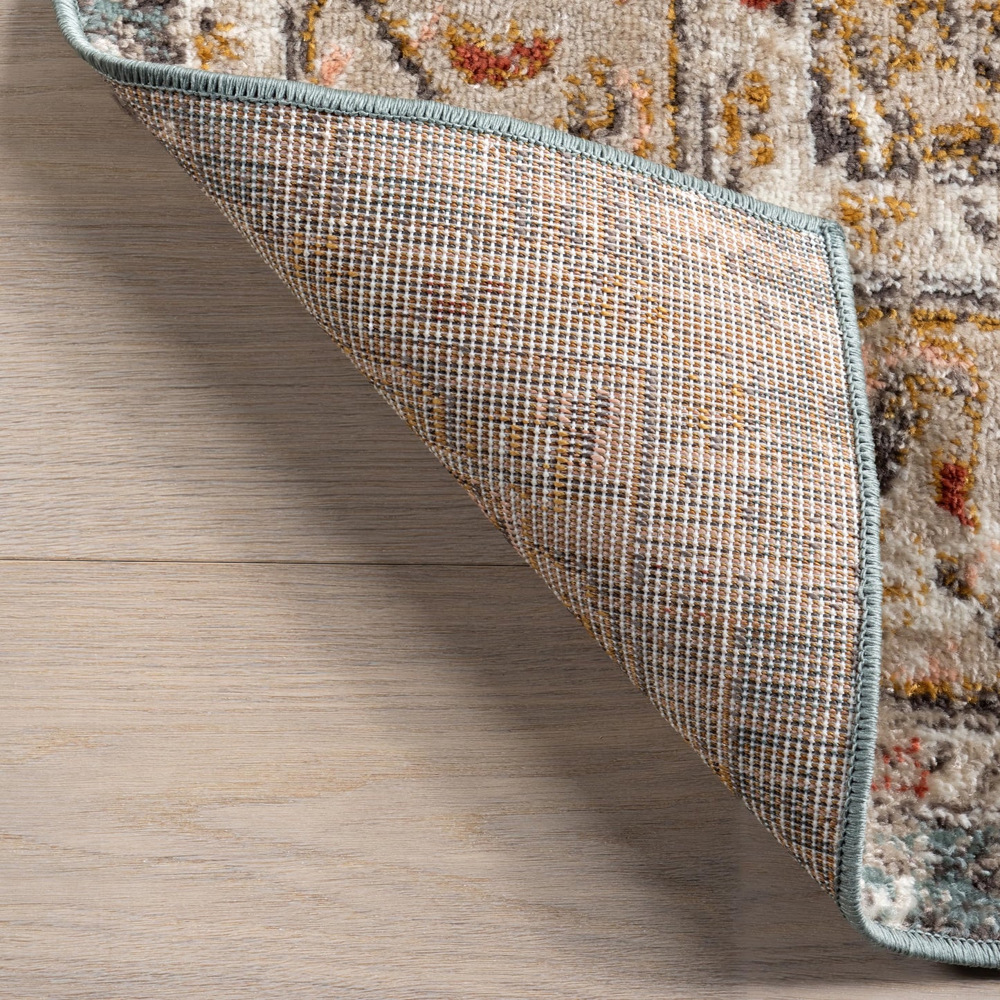 nuLOOM Performance Oriental Style Area Rug, Vintage Design, Durable, Easy to Clean, Justine Beige, 8' x 10'
