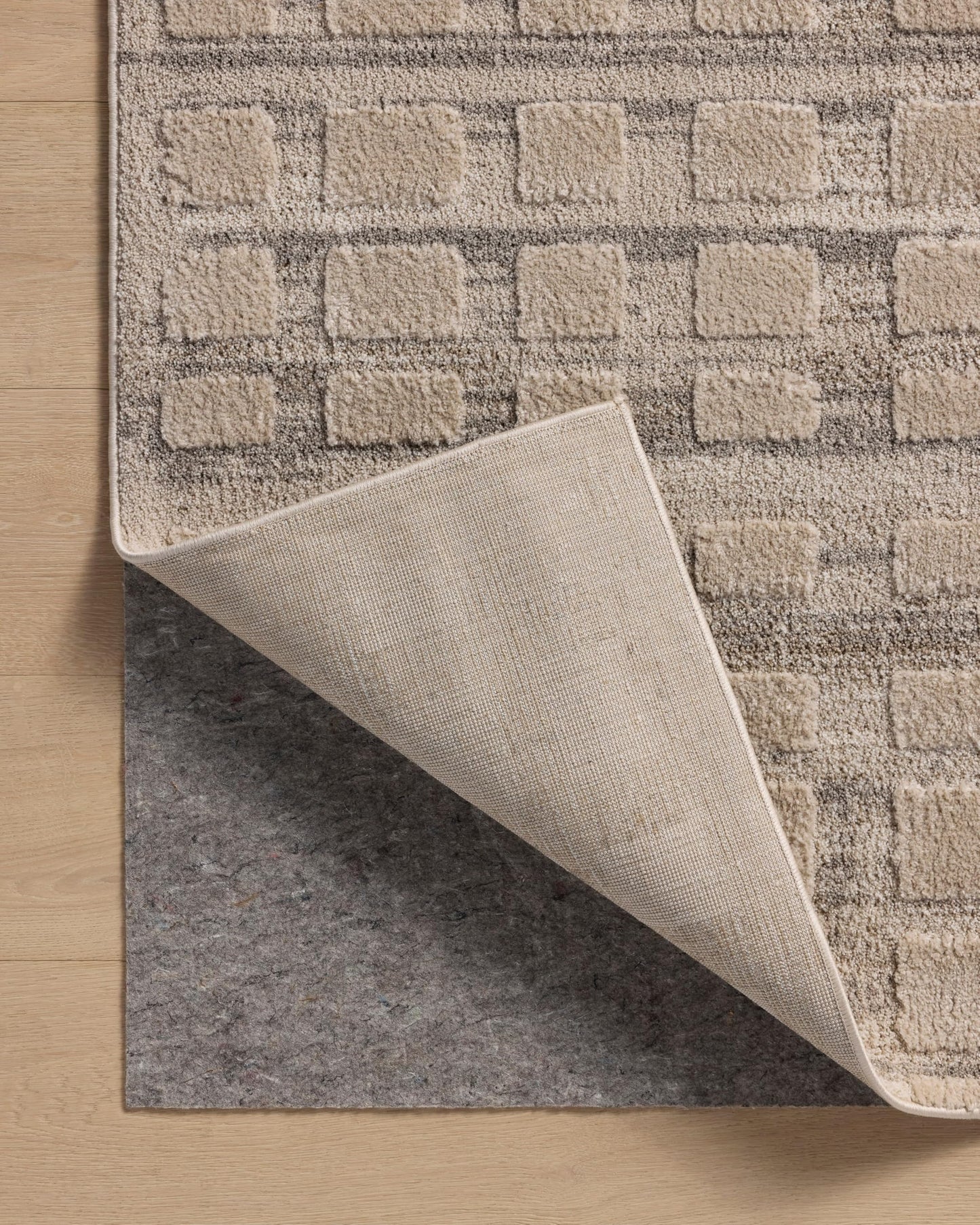 Loloi Amber Lewis Monty Collection MOT-06 Pebble/Beige 6'-7" x 9'-3" Area Rug