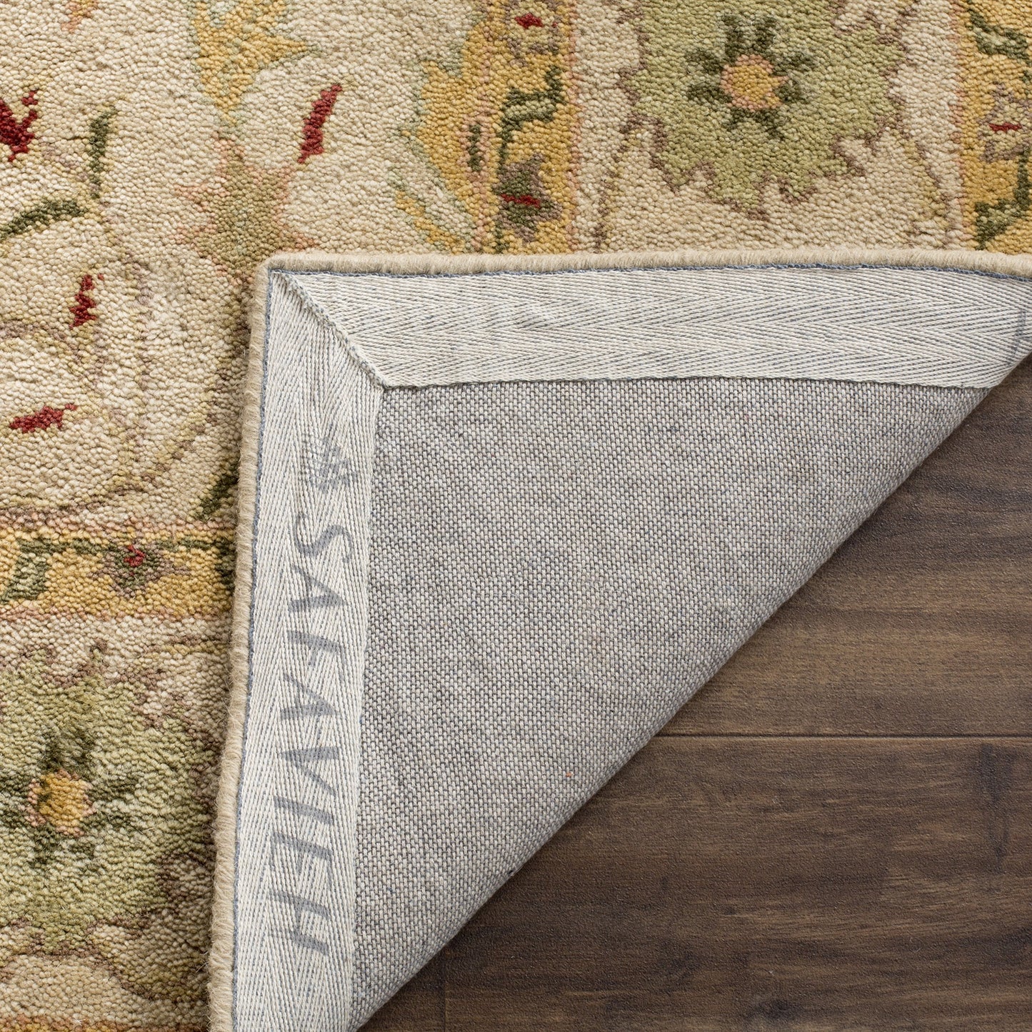 SAFAVIEH Antiquity Collection 3' x 5' Ivory AT14A Handmade Traditional Oriental Premium Wool Area Rug