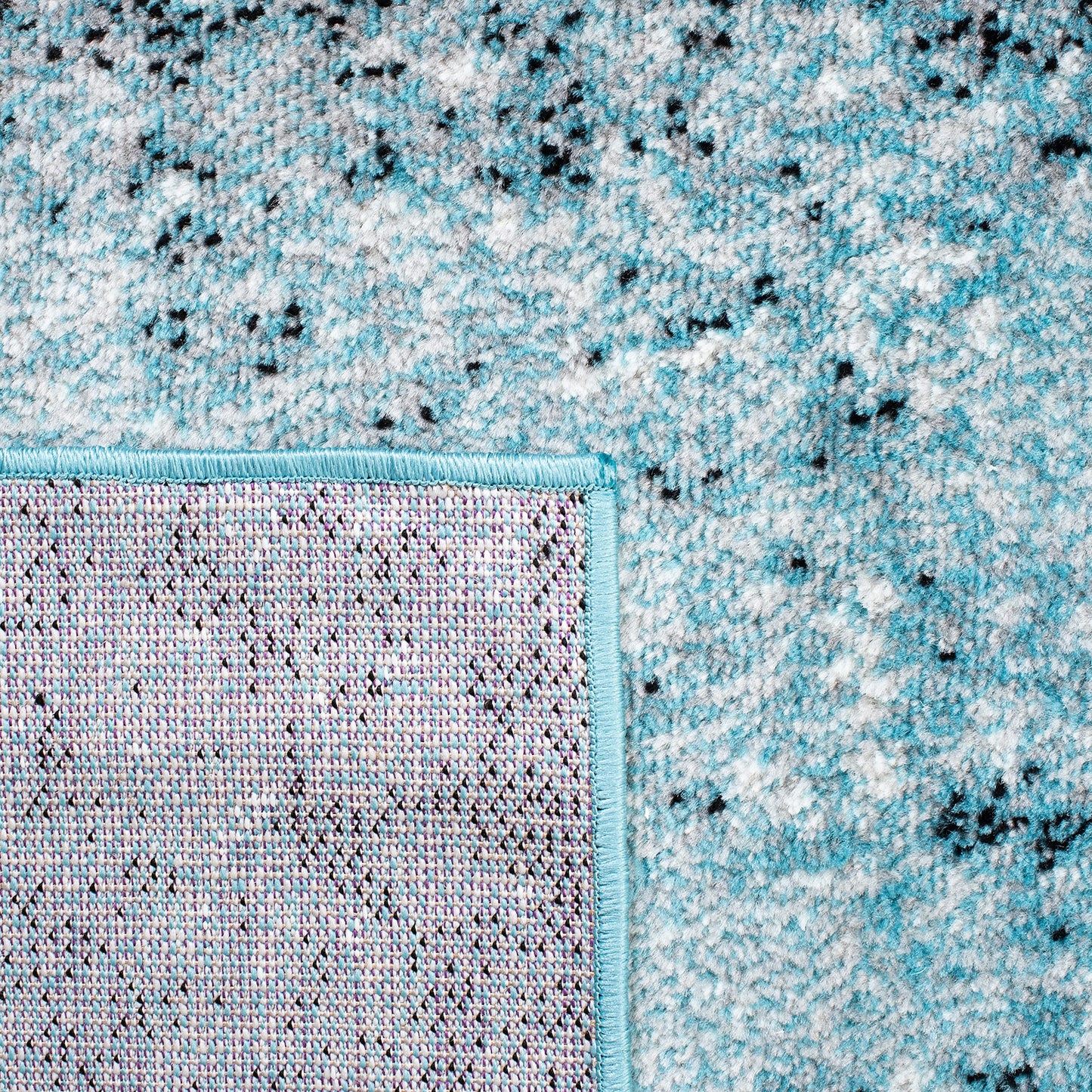 SAFAVIEH Skyler Collection 6' x 9' Silver/Blue SKY163G Modern Abstract Non-Shedding Living Room Dining Bedroom Area Rug