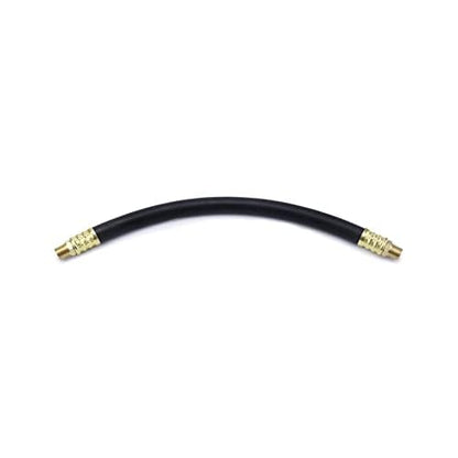 QWORK Air Compressor Hose, 3/8" X 15" Air Hose, 300 PSI Max Working Pressure, 1/4" Male NPT To 1/4" Male NPT Connections, 2 Pack