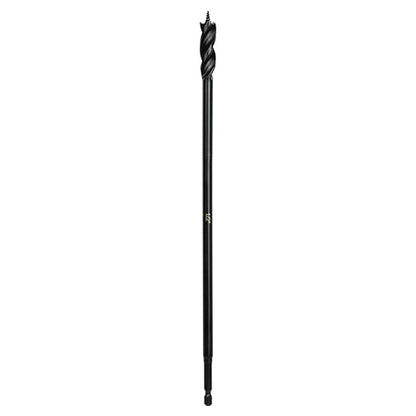 Greycore Tools 1/2 Inch x 12 Inch 3-Flute Auger Bit, Wood Drill Bit for Hard and Soft Wood, 1/4¡± Quick Change Shank, Woodworking Auger Bits (1/2¡± x 12¡± Auger)