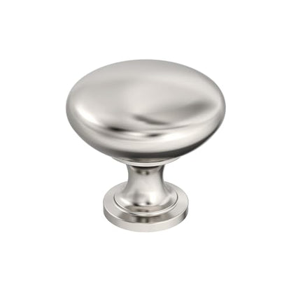 Amerock Edona 1-1/4 inch (32mm) Diameter Polished Nickel Cabinet Knob - 25 Pack