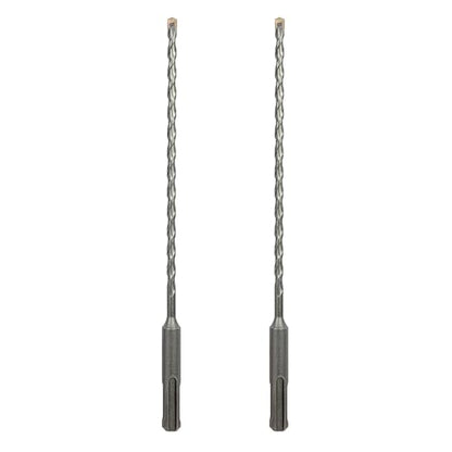 2-Pack 3/16 Inch x 8 Inch SDS Plus Rotary Hammer Drill Bits, Carbide Tipped for Brick, Stone and Concrete (3/16¡± x 6" x 8")