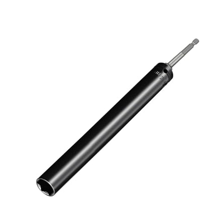 Professional 9/16" Impact Power Nut Driver Set - Long Reach Hex Nut Runner with 1/4" Hex Shank, for Efficient Construction Work, 9/16" Deep Socket