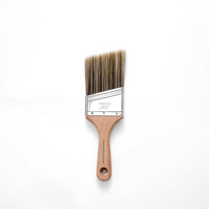 Professional 2 1/2 Inch Angle Sash Short Handle Paint Brush - Fine Line Brush for Precise Edging and Cutting in - Ideal for Home Improvement, Interior & Exterior Painting, Woodwork, and Detail Work