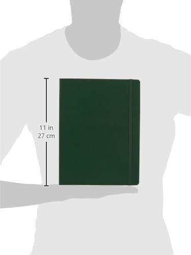 Moleskine Notebook, Extra Large, Ruled, Myrtle Green, Hard Cover (7.5 x 9.75)