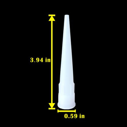 40pcs ANZHUO Caulking Nozzles for Caulking Gun Tip Tool for Caulking Gun White Used for sealing seams installing glass doors and windows tiles kitchenware advertisements, etc