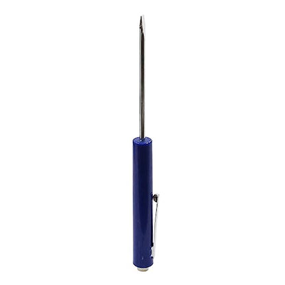 Mini Pocket Screwdriver Blue Portable Screwdriver Slotted Screw Driver with Strong Magnetic Slotted Tips 2Pcs