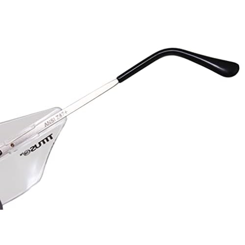 TITUS G77 Premium Metal Frame Aviator Z87+, Z87.1 Safety Glasses Side Shield Motorcycle Shooting DOT ANSI CE Approved Eyewear