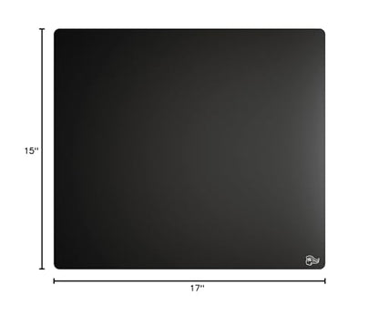 Glorious Elements Air Mousepad - XL Hard and Ultra Thin Polycarbonate Flexible Surface Large Gaming Mouse Pad 15"X17" Extended Hard Mousepad (Helios) (GLO-MP-ELEM-AIR)