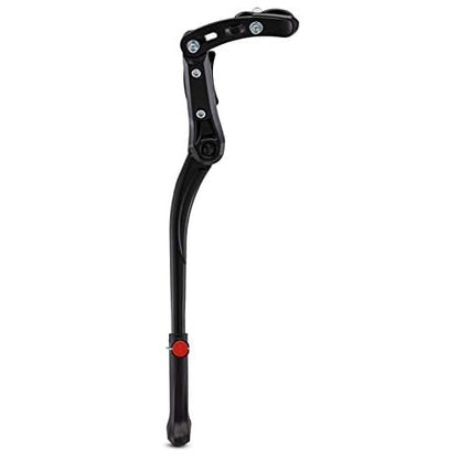 Schwinn Adjustable, Center or Rear Mounted Kickstand, Black, Fits Adult Bikes, Steel, Aluminum or Aluminum Alloy, Easy Installation, Top Plate and Bolt Included, Kickstand for Adult Bike