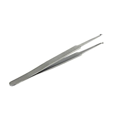 Lock Pin Tumbler Tweezers for Locksmith Pinning & Rekeying Kit Stainless Steel Straight Round Open Slot Tweezers Metal Wire Holding Tweezers Locksmith Tools