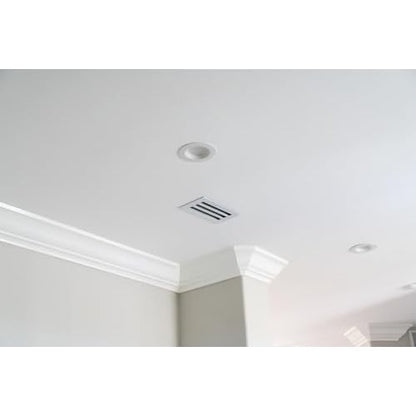 QuietCool 10x6 Modern Design AC Grille - Aluminum White - Air Vent - Linear Slot Diffuser - Register Grille for Heating and Cooling - Compatible with Ceiling, Wall, or Floor Registers
