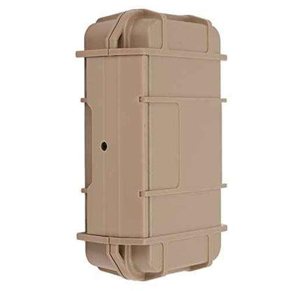 BRDI Waterproof Hard Tool Case, Sealed Pressure Resistant Safety Instrument Tool Box Double Layer Shockproof with Sponge for Outdoor Double Waterproof Box, mud Color