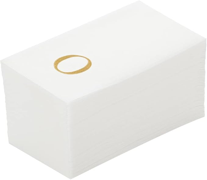 Luxenap 15.8 X 7.9 Inch Linen-Feel Guest Towels, 2000 Lettered Hand Towels