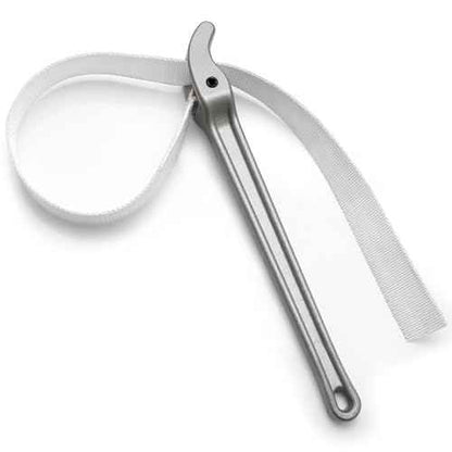 Lasnten 16 Inch Handle Nylon Strap Wrench Adjustable Oil Filter Anti Sliding Strap Pipe Wrench, Double Layered Thickened Nylon bag
