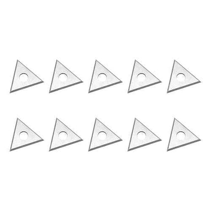 Paint Scraper Carbide Blades Double-Edged Reversible Replacement Blade (1" Triple-Edge Triangle) By LU&MN