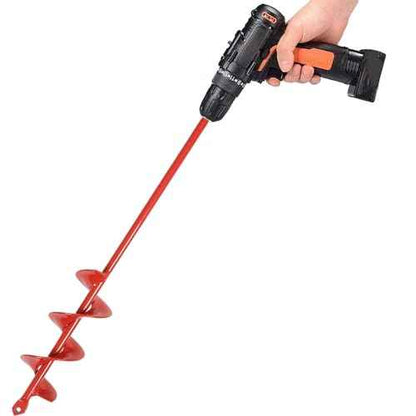 TCBWFY Auger Drill Bit for Planting 1.6x16.5inch Extended Length Garden Auger Spiral Drill Bit for Planting Bulbs Flowers,Post Hole Digger for 3/8¡±Hex Drill