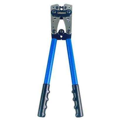 Battery Cable Lug Crimper - Heavy-Duty Wire Crimper for AWG 10-1, Hexagonal Crimping Tool with Aluminum Handle, High-Strength Steel, Wire EDM Cutting, Durable Battery Terminal Crimper for Copper Lugs
