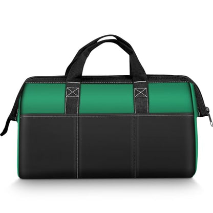 Large Tool Bag, Tool Bags for Men Heavy Duty, 17.3inch/44cm, Green, 1680D Polyester, Ideal for DIY and Craftsmen