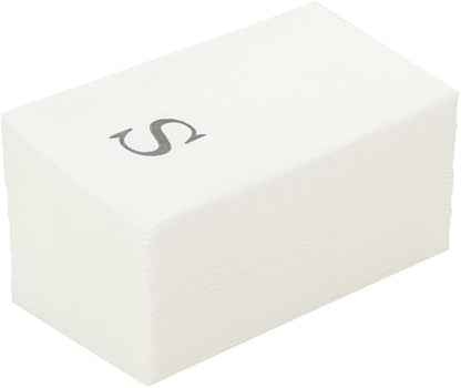 Luxenap 15.8 X 7.9 Inch Linen-Feel Guest Towels, 2000 Lettered Hand Towels