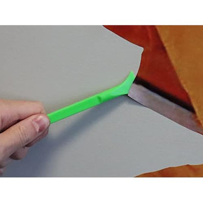 GRIP 3 pc Non-Scratch Wide Blade Plastic Scraper Tool Set - Cleaning Scraper for Tight Spaces - Remove Food, Labels, Stickers, Paint