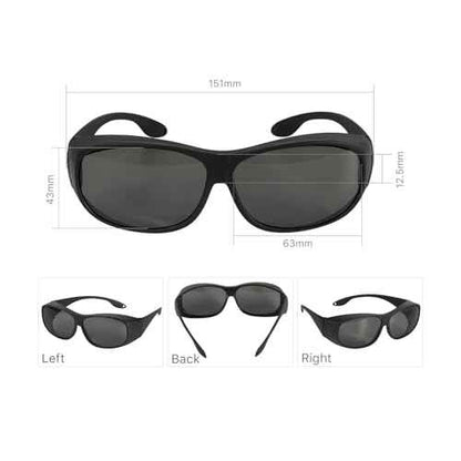 Cloudray CO2 Laser Safety Glasses,Safety Goggles,10600nm Laser Safety Goggles,Eye Protection Od 6+ Glasses Professional Goggles for CO2 Laser Engraver Cutter (Style C)