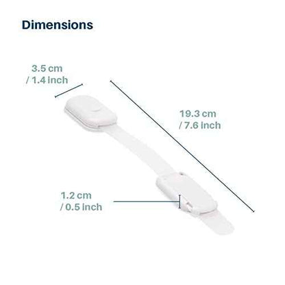 Inaya 16-Pack Child Proof Locks for Cabinet Doors, Drawers, Fridge, Toilet Seat, Dishwasher, Trash Can, Cupboard - 3M Adhesive - No Drilling - Baby Proofing Cabinet Locks