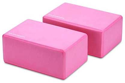 Fitvids Set of 2 High Density Premium - EVA Yoga Blocks, 9"x6"x4" Each