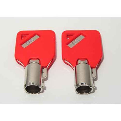 Compatible With Husky Milwaukee & Steel Glide R06 Keys ENGRAVED Tool Box Tool Chest Replacement lock keys, 2 ENGRAVED (R06) Key, Compatible With Husky Milwaukee & Steel Glide Toolboxes Red (R06)
