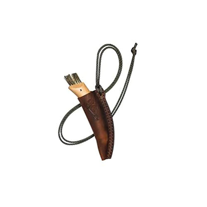 Leather sheath for mushroom knife Opinel is designed to be carried in a pocket, bag on a belt or neck - Y2S